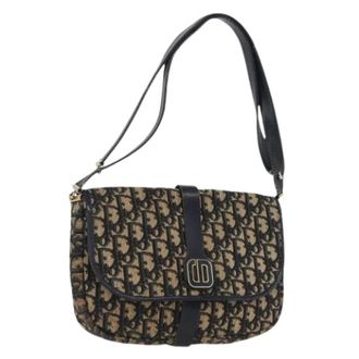 Dior Pre-owned Shoulder Bags, female, Multicolor, Size: ONE SIZE Pre-owned Vintage Trotter Canvas Shoulder Bag