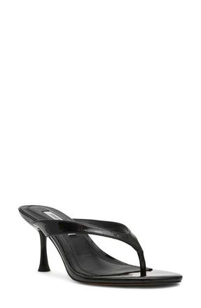 Steve Madden Faroh Flip Flop in Black Patent at Nordstrom, Size 5.5