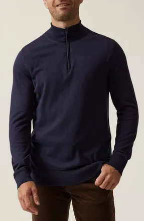 34 Heritage Quarter Zip Sweater in Navy at Nordstrom, Size Xx-Large