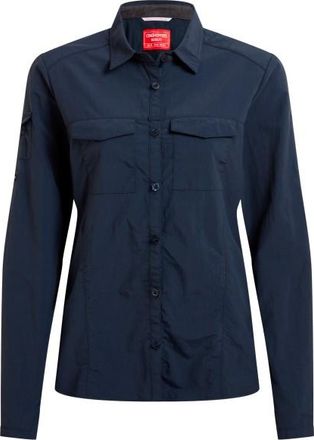 Craghoppers Nosilife Adventure Langarm Bluse III Bluse f&uuml;r Damen | blau