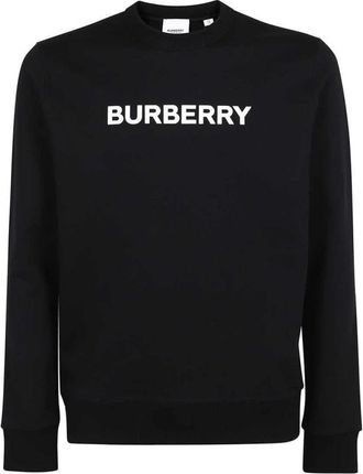 Burberry Burlow Logo Crew Sweat A1189 - Heren - Sweatshirts - Zwart - M - Katoen - Hoodies & sweatvesten