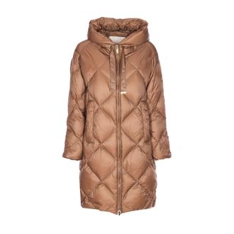Max Mara Bruine Cube Jassen voor Vrouwen - Dames - Mantels - Bruin - Maat: L