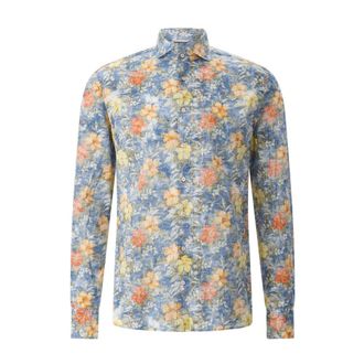 Stenstr&ouml;ms Floral Katoenen Overhemd - Heren - Casual Overhemden - Veelkleurig - M - Katoen - Overhemden