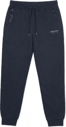 Freddy Pantaloni da Uomo in Felpa con Polsino e Zip Tasche