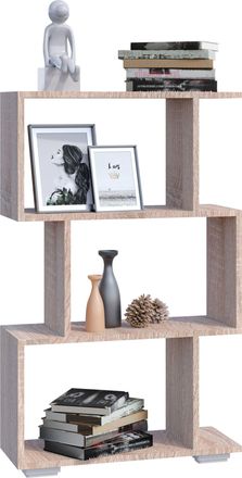 ebuy24 Ebuy24 - Vcm Wood Room Divider Stand Estante Librer&iacute;a Decoraci&oacute;n Libros Estante Palusa M (sonoma Oak)