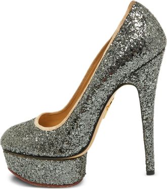 Charlotte Olympia 150mm Dolly pumps - Grey
