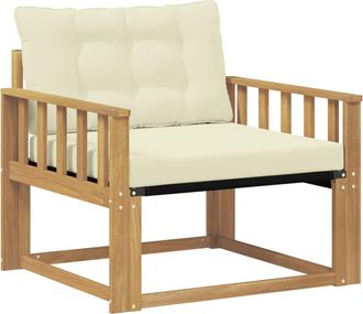 vidaXL Conjunto De Sof&aacute;s De Exterior Blanco Y Crema Vidaxl