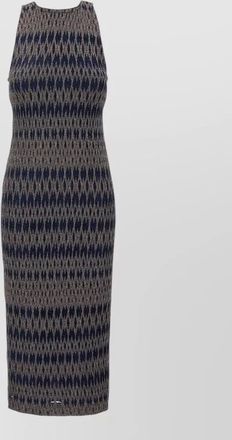 Missoni viscose blend knit midi dress sleeveless