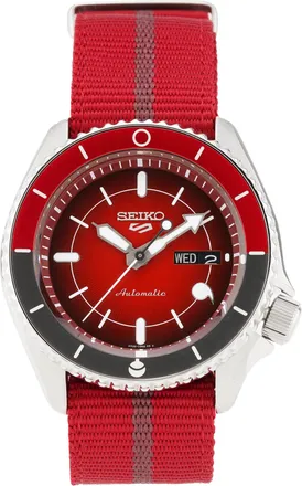 Seiko Mens SEIKO No. 5 Naruto Crossover Limited Edition Athleisure Casual Sports Commemorate Mechanical Watch SRPF67K1