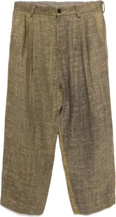 Ziggy Chen Linnen broek - Groen