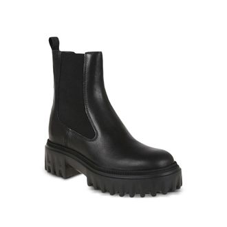 Hogan Platform Calf Leather Boot - Black