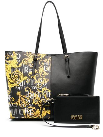 Versace Jeans Couture Shopper met print - Zwart