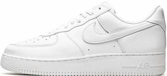Nike Mens Air Force 1 Low Gymnastics Shoes In White/white-Metallic Gold