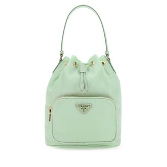 Prada Pastel Green Re-Nylon Bucket Bag