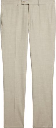 Jack Victor Patrick Tropical Weave Stretch Wool Blend Dress Pants in Sand at Nordstrom, Size 34