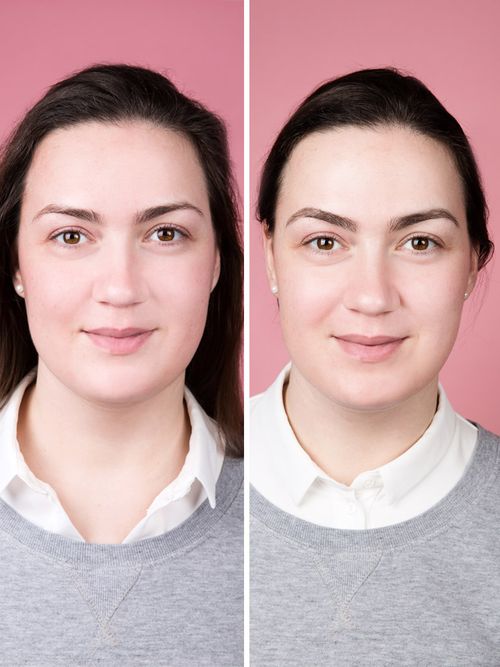 Trucco prima e dopo