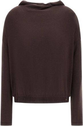 Herno Lyocell Wol Elastan Trui - Dames - Longsleeves - Bruin - XS - Wol - Tops