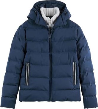 Fay Double-front Down Jacket - Heren - Winterjassen - Blauw - XL - Leer - Jassen