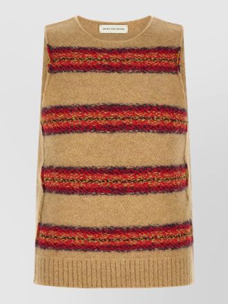 Dries Van Noten striped sleeveless crewneck knit vest