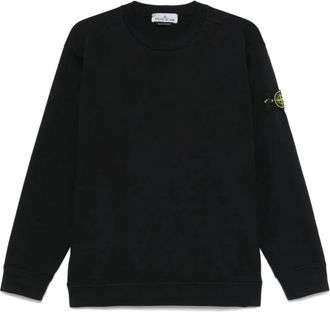 Stone Island Felpa - Heren - Sweatshirts - Blauw - XL - Katoen - Hoodies & sweatvesten