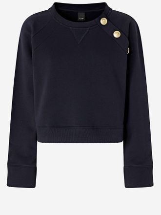 Pinko Cotton Sweatshirt With Buttons