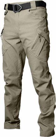 Generic Mens Tactical Cargo Pants, Elastic Multi Pocket Outdoor Straight Tube Workwear Ripstop Military Tactical Combat Pant Lightweight Assault Cargo Casual 