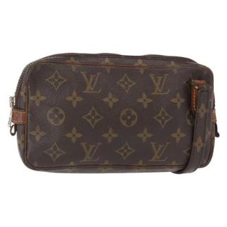 Louis Vuitton Pre-owned Cross Body Bags, female, Brown, Size: ONE SIZE Pre-owned Canvas Cross Body Bag