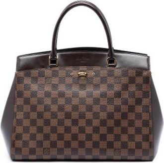 Louis Vuitton Pre-owned Rivoli MM - Dames - Vintage Handtas - Bruin - ONE Size - Leer - Vintage