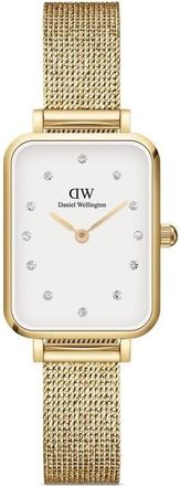 Daniel Wellington Quadro Lumine Pressed Evergold 26mm - women - stainless steel - One Size - White