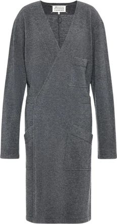 Maison Margiela Wrap Cardigan - Dames - Vesten - Grijs - S - Wol - Truien & Vesten