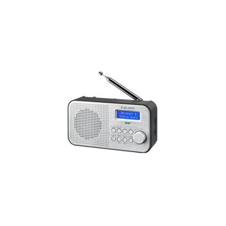 Majestic New Majestic Rt-194 Dab Port&aacute;til Digital Negro, Plata