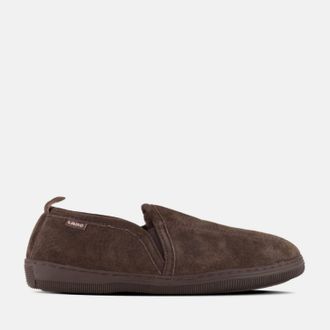 Lamofootwear Mens Romeo Slipper In Chocolate
