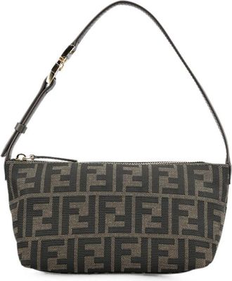 Fendi Brown Logo Small Clutch