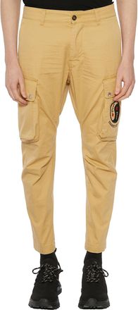 Dsquared2 Mens Cotton Cargo Trousers - Tan Metal - Size EU 48 (Mens)