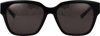 Balenciaga Bb 0215Sa Zonnebril - unisex - Zonnebrillen - Zwart - 56 MM - Accessoires