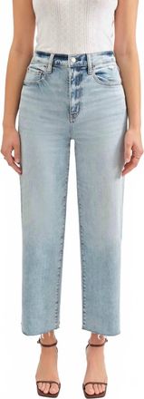 Daze Pleaser High Rise Wide Leg Ankle Jeans In Miracle