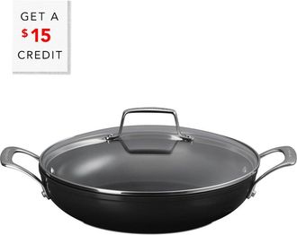 LE CREUSET Shallow 3.5Qt Braiser With Glass Lid With $15 Credit