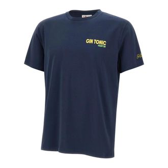 MC2 Saint Barth Portland Gin Tonic Postcard T-shirt - male - MC2 Saint Barth - T-Shirts - Blue - XL - Tops