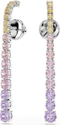 Swarovski Matrix Crystal Drop Earrings in Silver/Multi at Nordstrom