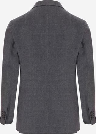 Tagliatore Mens Wool Jacket Grey