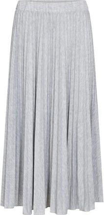 Cream Midi Rok - Dames - Midirokken - Grijs - XS - Leer - Rokken