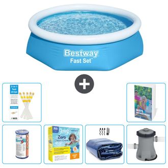 Bestway Piscina Bestway Fast Set Redonda - 244x61 Cm - 7-piezas S50