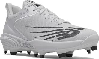 New Balance Mens New Balance Fuel Cell 4040v6 PL4040W6 White Black Baseball Cleats NIN1265
