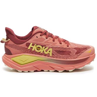 Hoka One One Hoka Challenger 8 Textile Synthetic Womens Running Trainers - Blush Dark Cedar - Size:UK 4.5