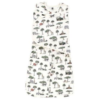 Hudson Baby Adjustable Swaddling Sleepwear in Going On Safari at Nordstrom