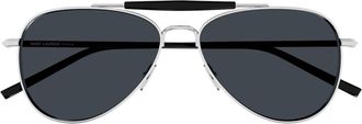 Saint Laurent SL 864 Zonnebrillen - unisex - Zonnebrillen - Grijs - 57 MM - Accessoires