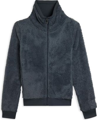 Freddy Felpa in pile sherpa con zip e collo alto