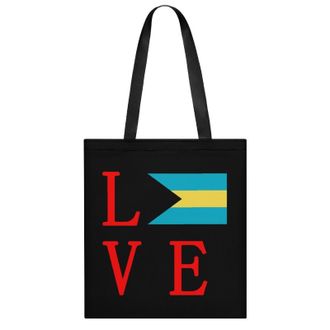 Generic Love Bahamas Flag Womens Tote Casual Shopping Bag Lightweight Shoulder Bags Hobos Handbag for Work Travel Daily 35x40cm