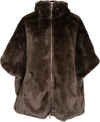 Sergio Moretti Faux Fur Coat - Dames - Jassen - Bruin - XS - Polyester - Jassen