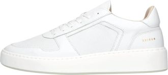 Nubikk Witte Leren Lage Sneakers - Heren - Sneakers - Wit - 41 EU - Leer - Schoenen